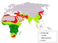 distribución  del leopardo